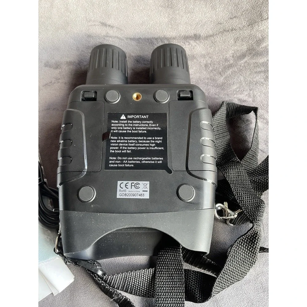 Digital Night Vision Binoculars Infrared IR Viewer w/ USB Cable Strap Manual